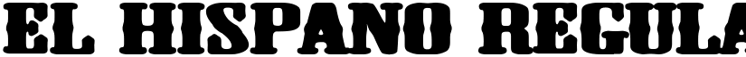 El Hispano Regular font