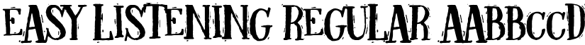 Easy listening Regular font