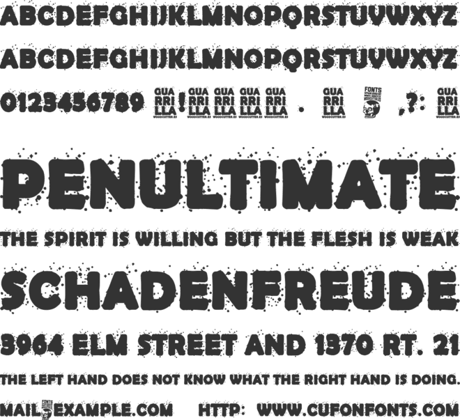 Guarrilla font preview