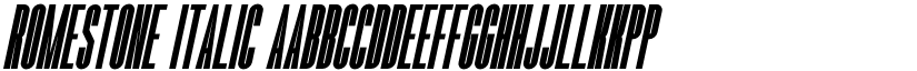 Romestone Italic font