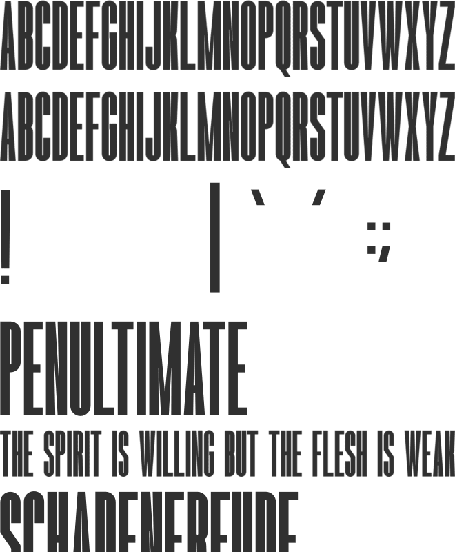 Romestone font preview