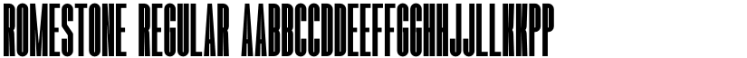 Romestone Regular font