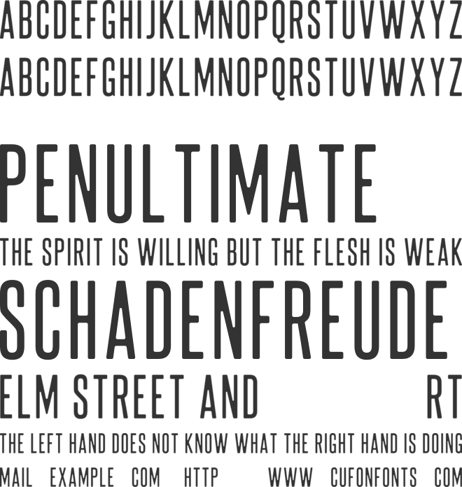 Ranahan font preview