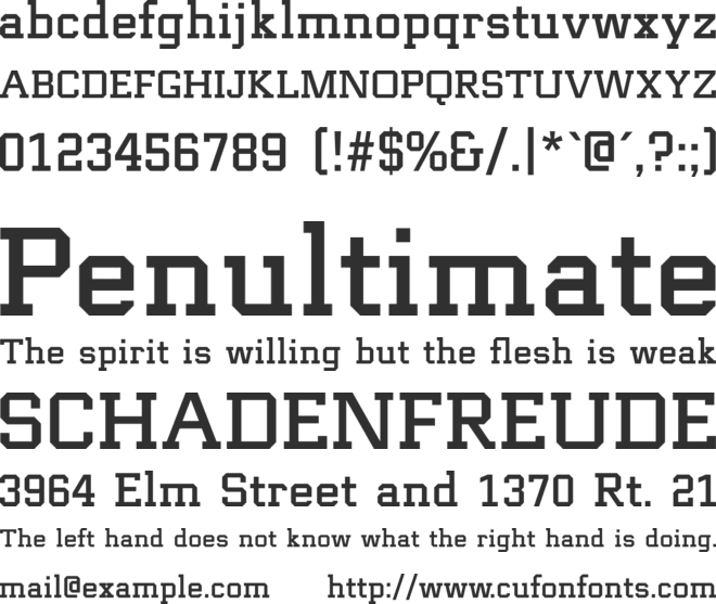 Roseamp font preview