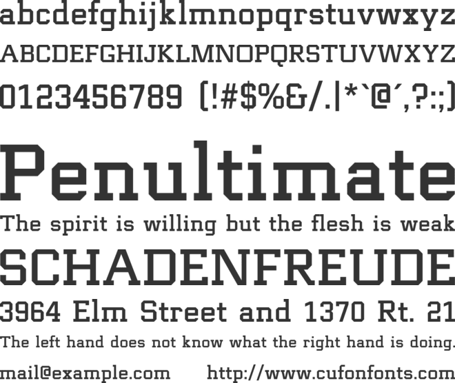 Roseamp font preview