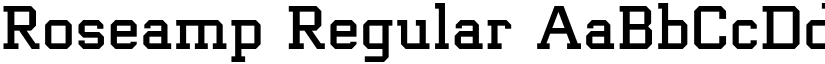 Roseamp Regular font