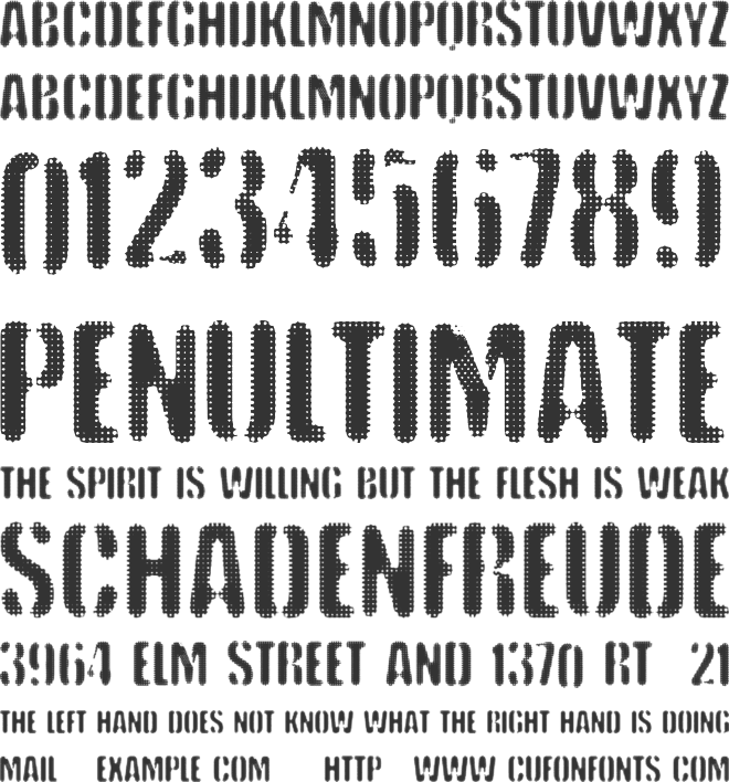 VTKS Keystorm font preview