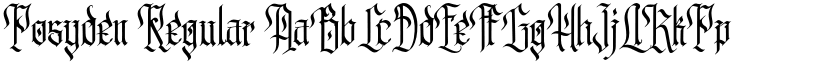 Posyden Regular font
