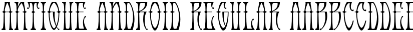Antique Android Regular font