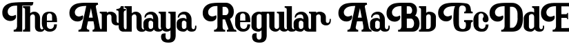 The Arthaya font download