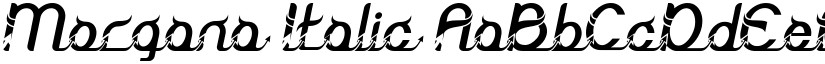 Morgana Italic font