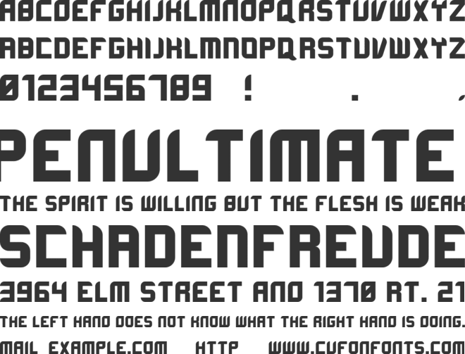 Loncazt font preview