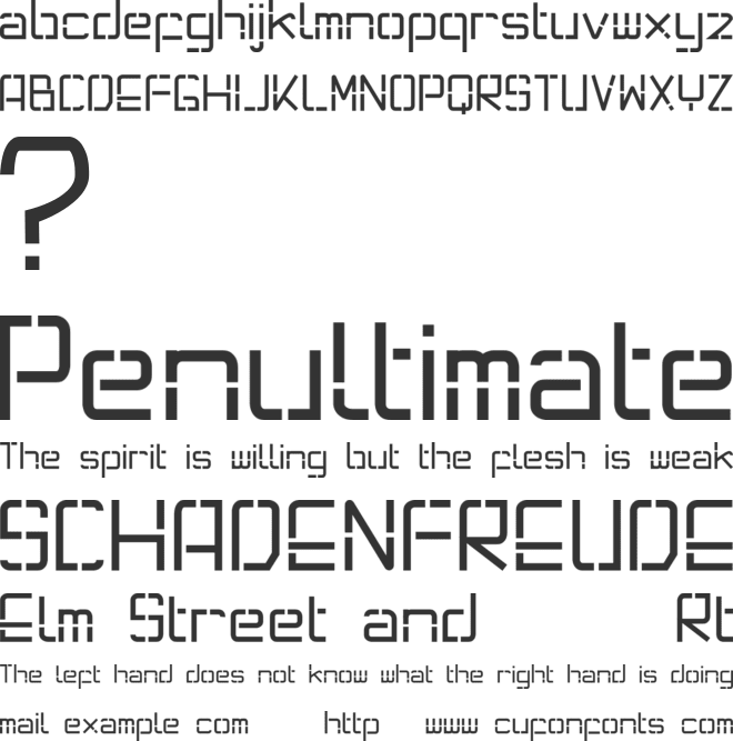 monolight font preview