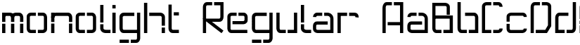 monolight Regular font