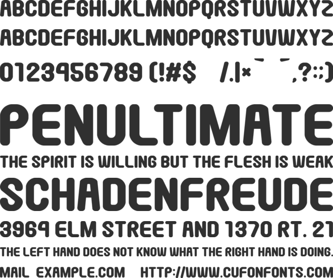 Round Pop font preview
