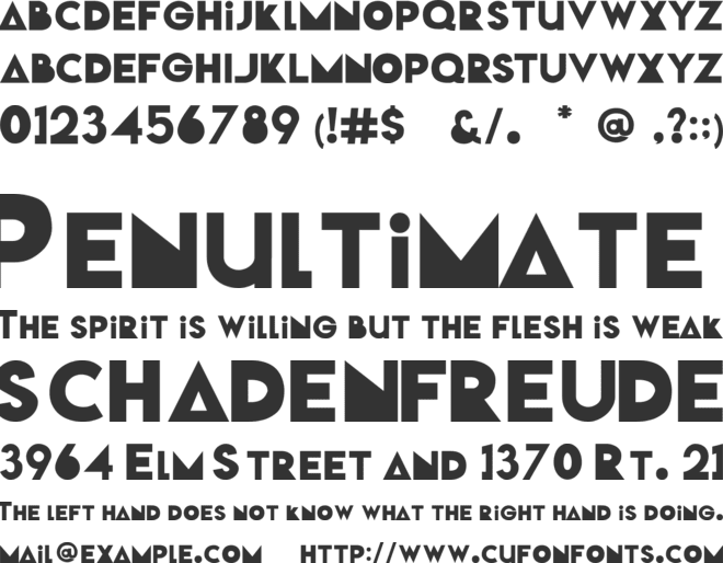 Pop Man font preview