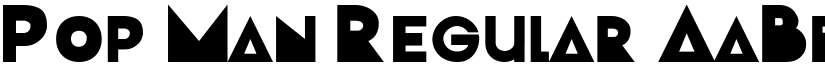 Pop Man Regular font