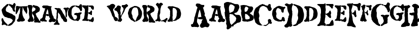 Strange World font download
