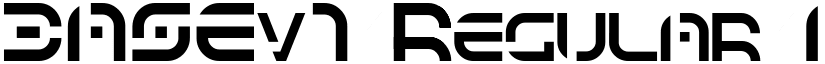 BASEv1 Regular font