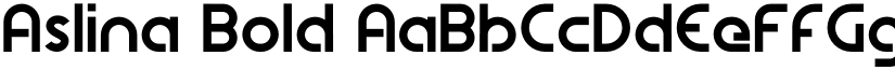 Aslina Bold font
