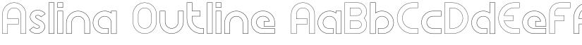 Aslina Outline font