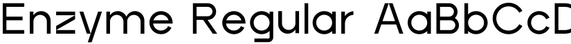 Enzyme Regular font