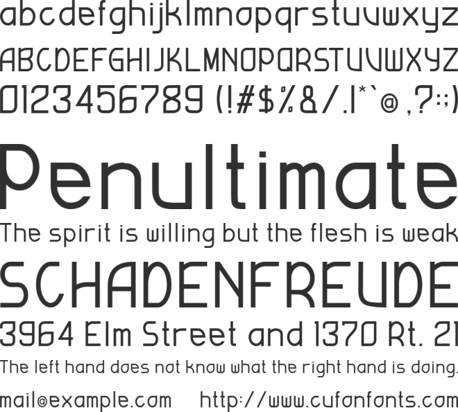 Cavalery font preview