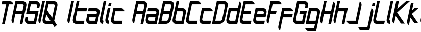TASIQ Italic font