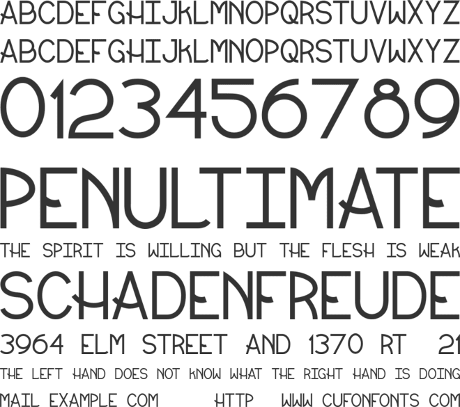 CC Alamo font preview