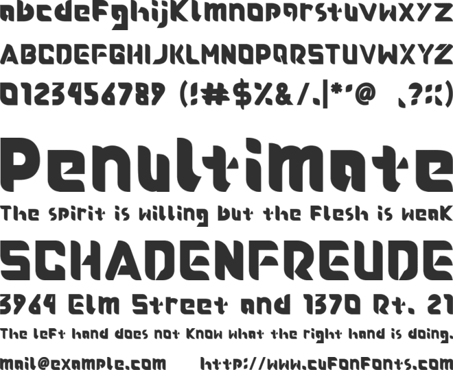 Roundfra font preview