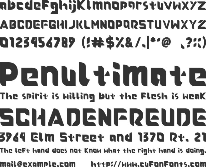 Roundfra font preview