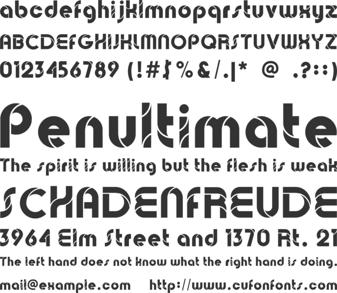Bauman font preview