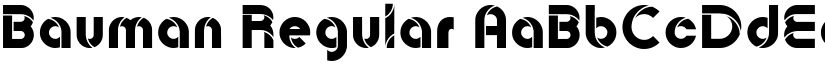 Bauman Regular font