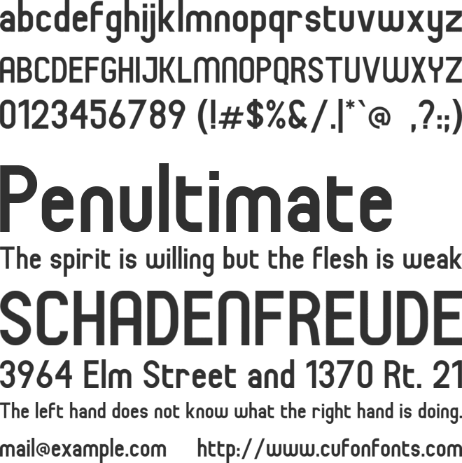 Baginda font preview