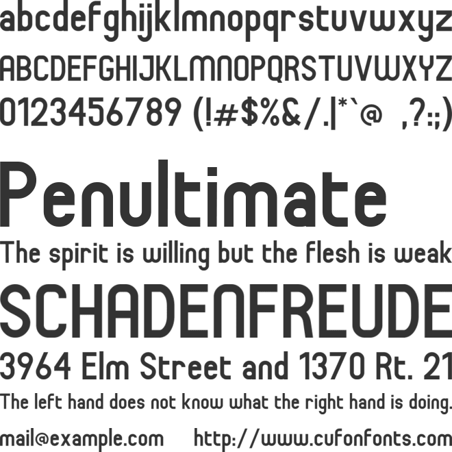 Baginda font preview