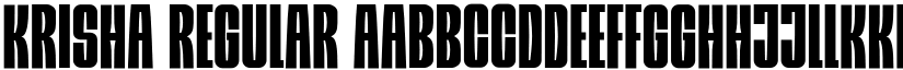Krisha Regular font
