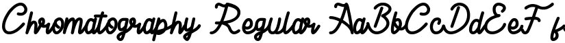 Chromatography Regular font