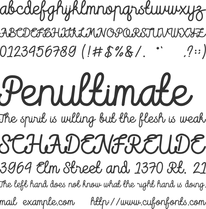 Doubbble font preview