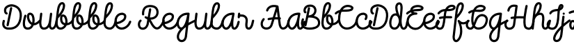 Doubbble Regular font