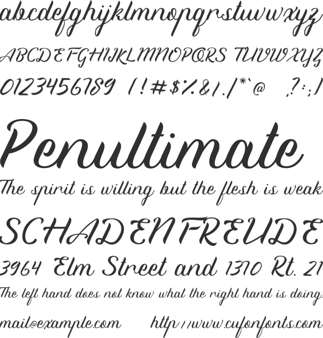 Premside font preview