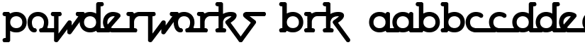 Powderworks BRK font