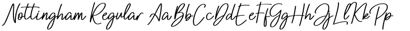 Nottingham Regular font
