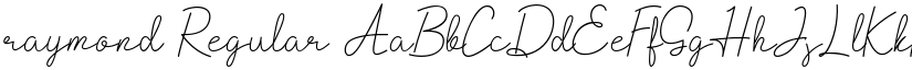 raymond Regular font