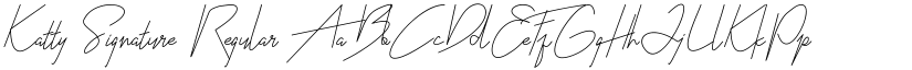 Katty Signature Regular font
