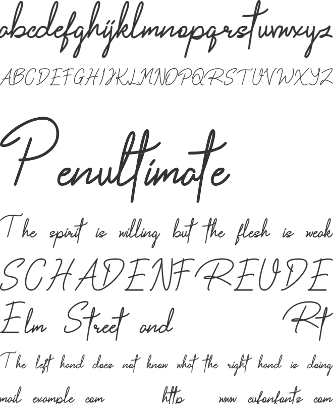 Khothambook font preview