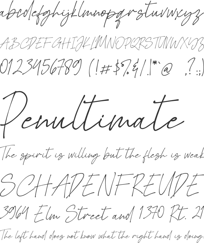 Merantau font preview
