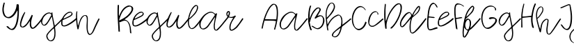 Yugen Regular font