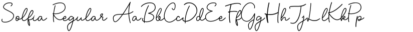 Solfia Regular font