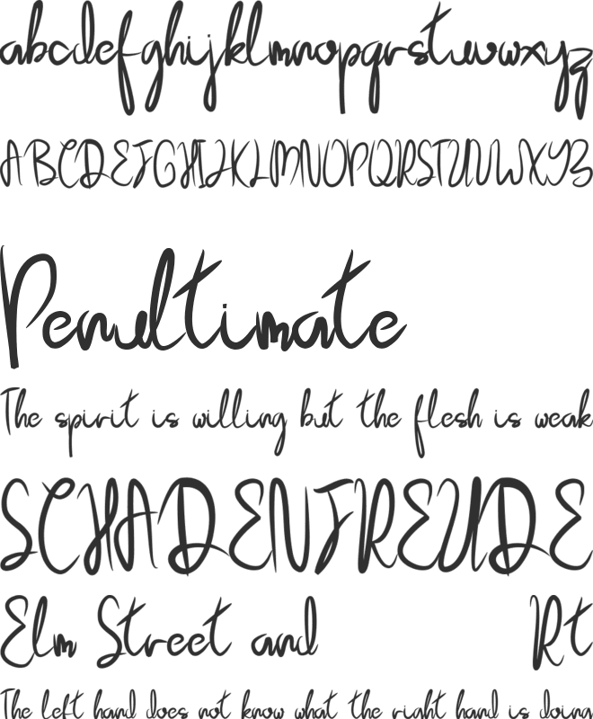 Cherlina font preview