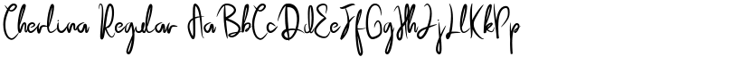 Cherlina Regular font